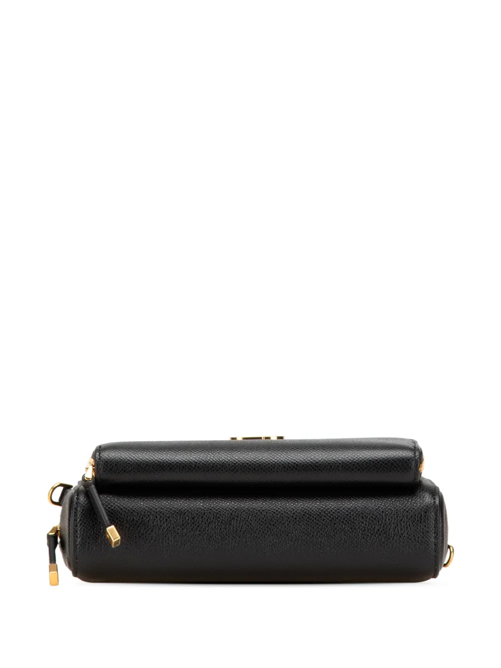 Pre-owned Dior 2023 Grained Calfskin Caro Double Pouch Crossbody Bag