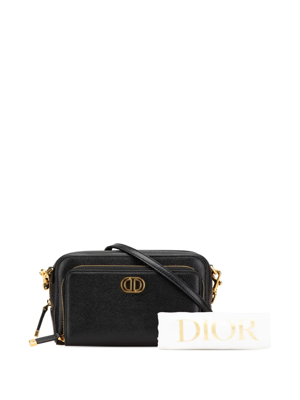 Christian Dior Pre-Owned 2023 グレインカーフ カロ ダブル