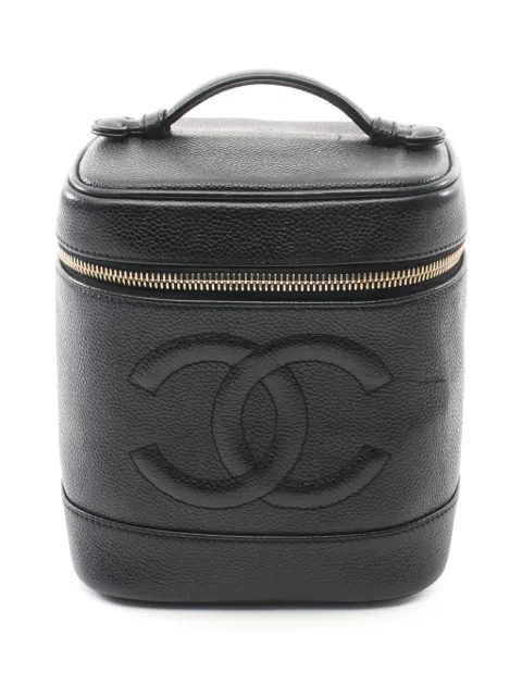 CHANEL Pre-Owned 2000-2002 CC Caviar Case vanity bag