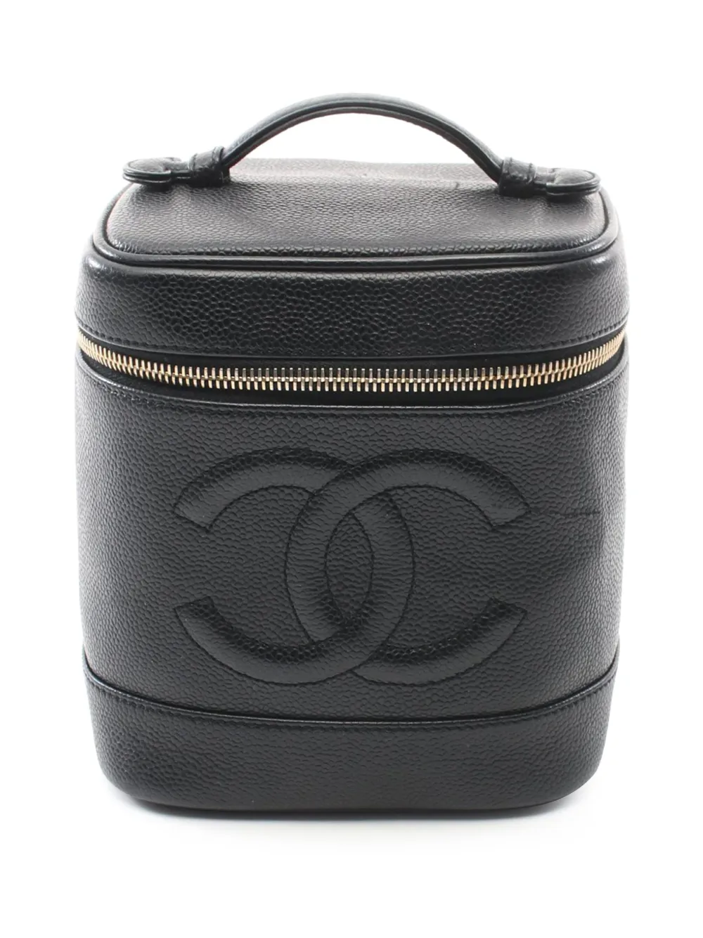 CHANEL Pre-Owned 2000-2002 CC Caviar Case vanity bag | Black | Image 1