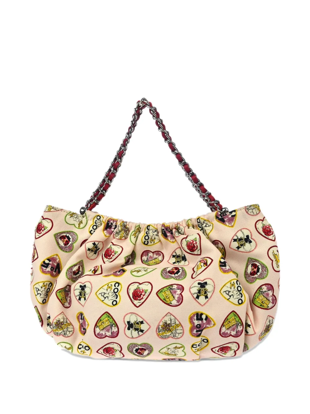 Pre-owned Chanel 2006 Valentine Handbag In Neutral