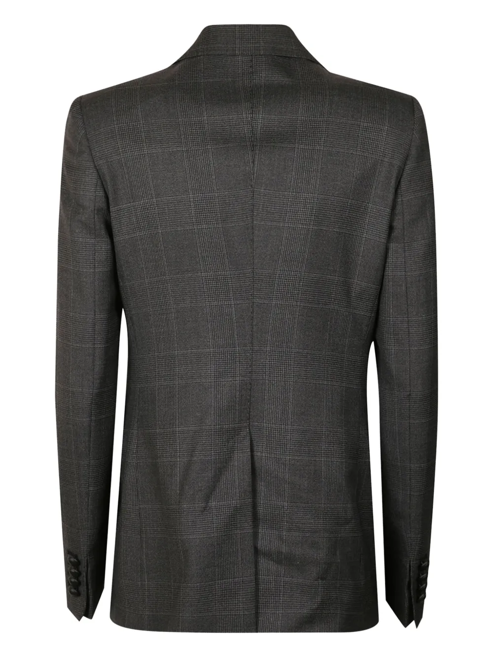 Tagliatore Checked Buttoned Suit In Gold