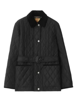 Burberry キルティング ジャケット | グリーン | FARFETCH JP