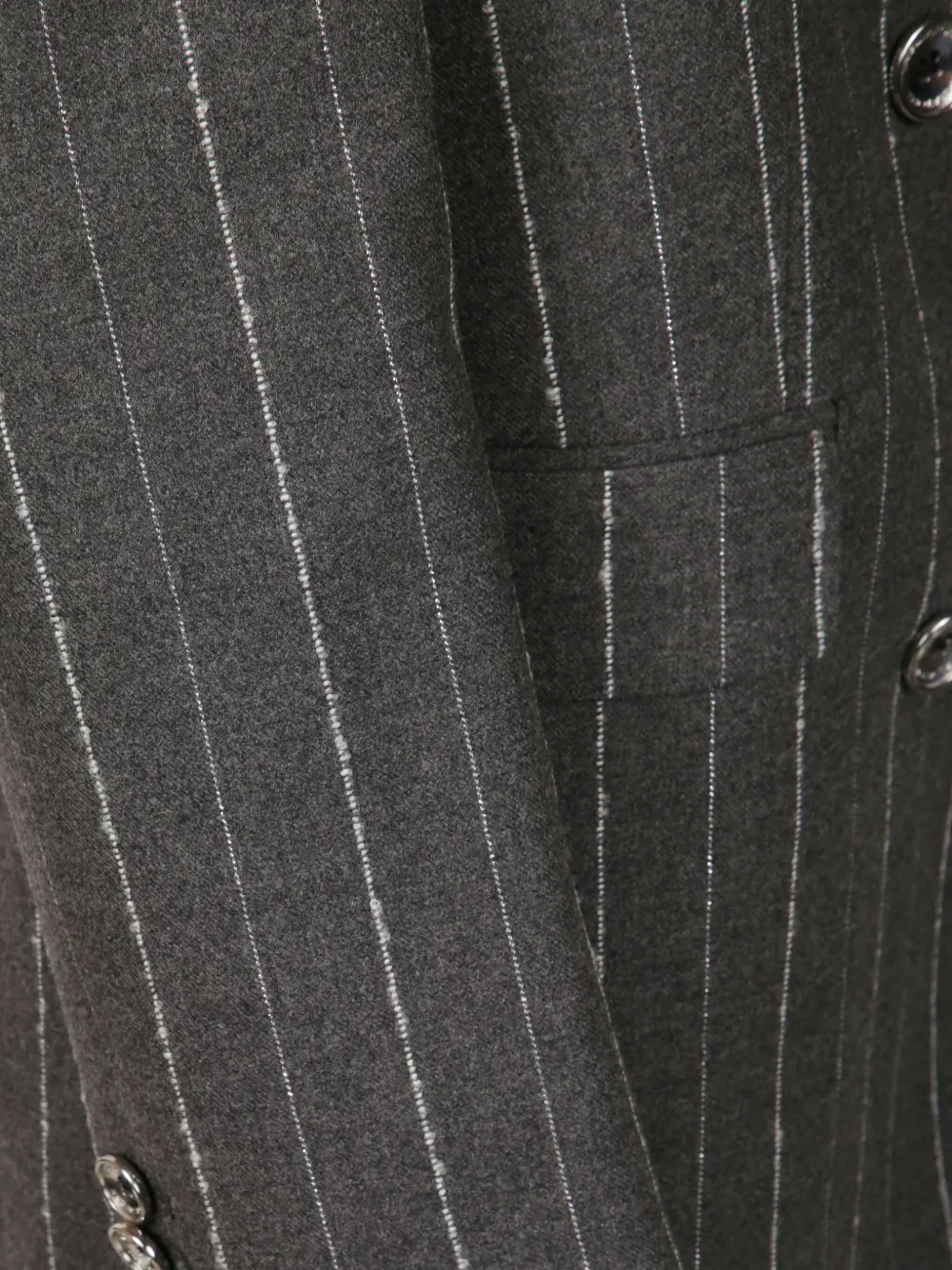 Tagliatore Pinstripe Double-breasted Suit In Gray