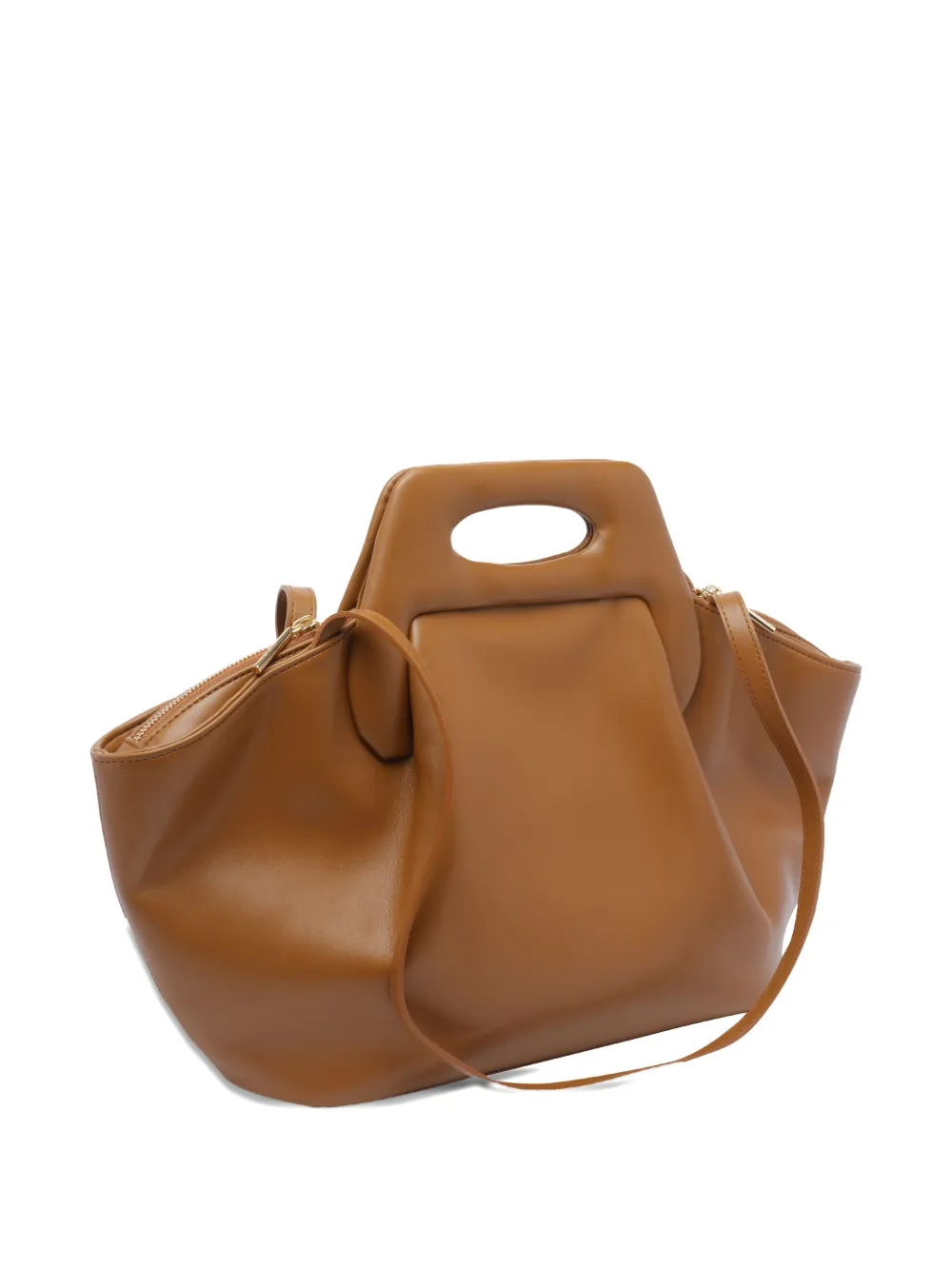 Themoirè Dhea shopper met structuur Bruin