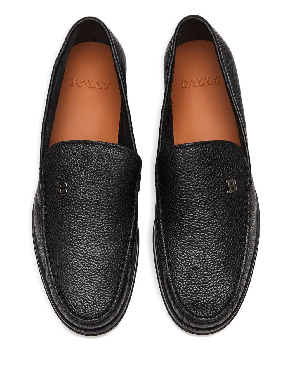 Bally leather loafers Black