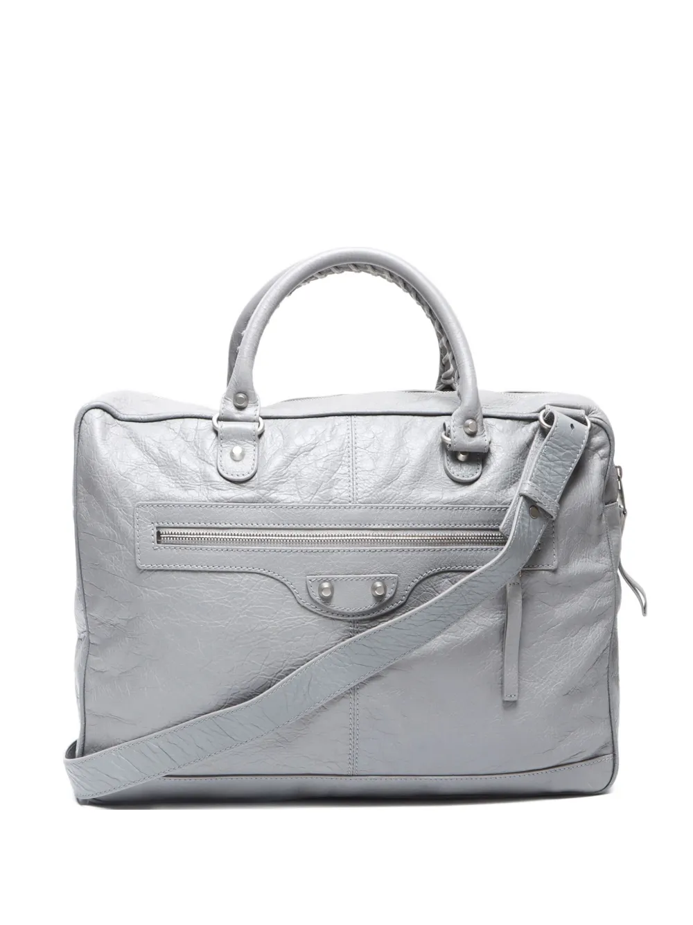 Balenciaga Pre-Owned 2010s leather messenger bag | Grey | Image 1