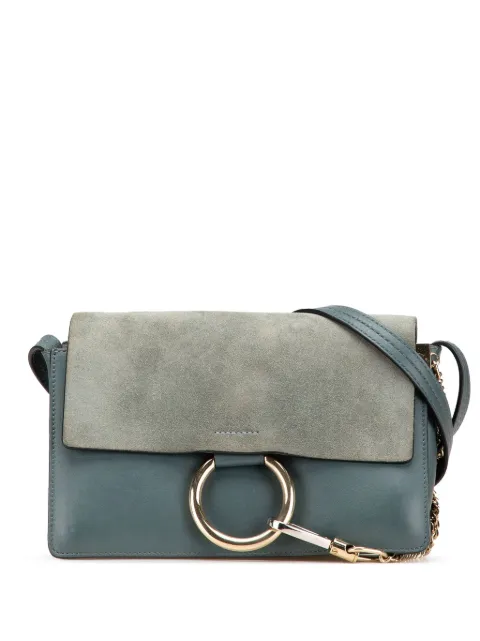 Chloé Pre-Owned 2010-2024 Small Suede and Calfskin Faye crossbody bag