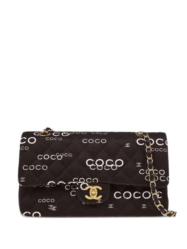 Chanel Pre-owned 2002 Coco Shoulder Bag in Brown