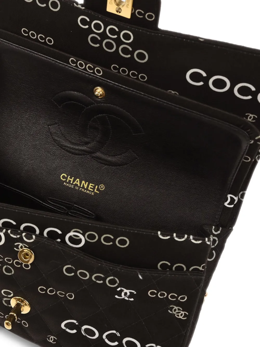 Pre-owned Chanel 2002 Coco Shoulder Bag In Brown