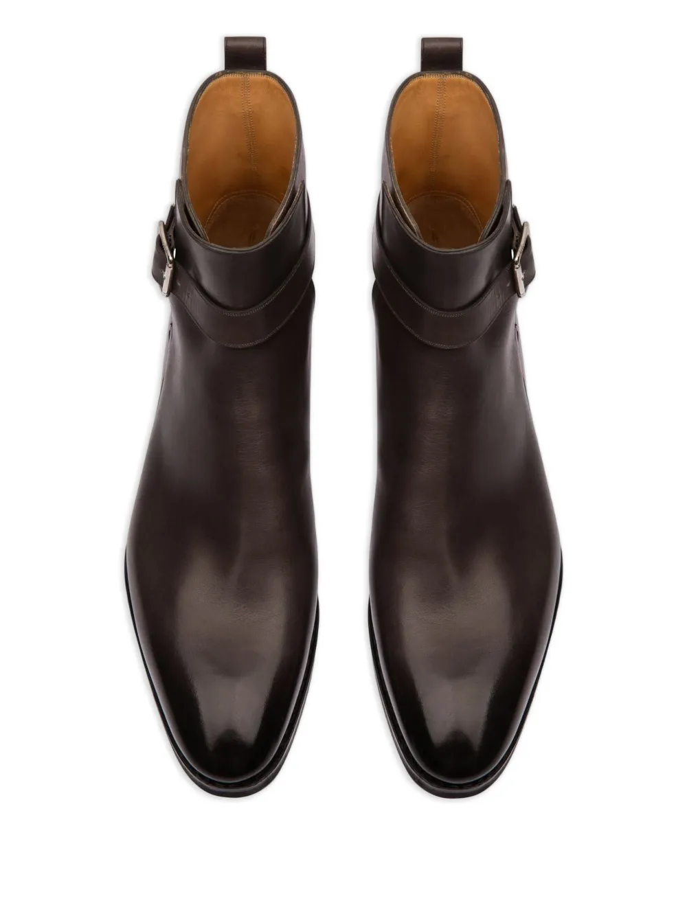 Bally Scaviel leren laarzen met gespbandje Bruin