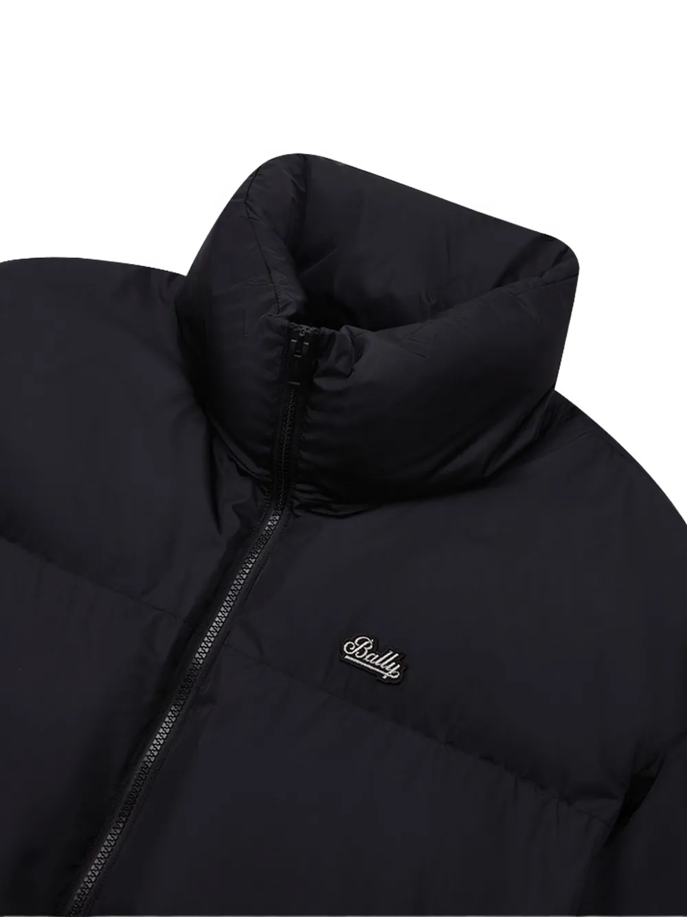 Bally Gewatteerd donsjack met logo Zwart