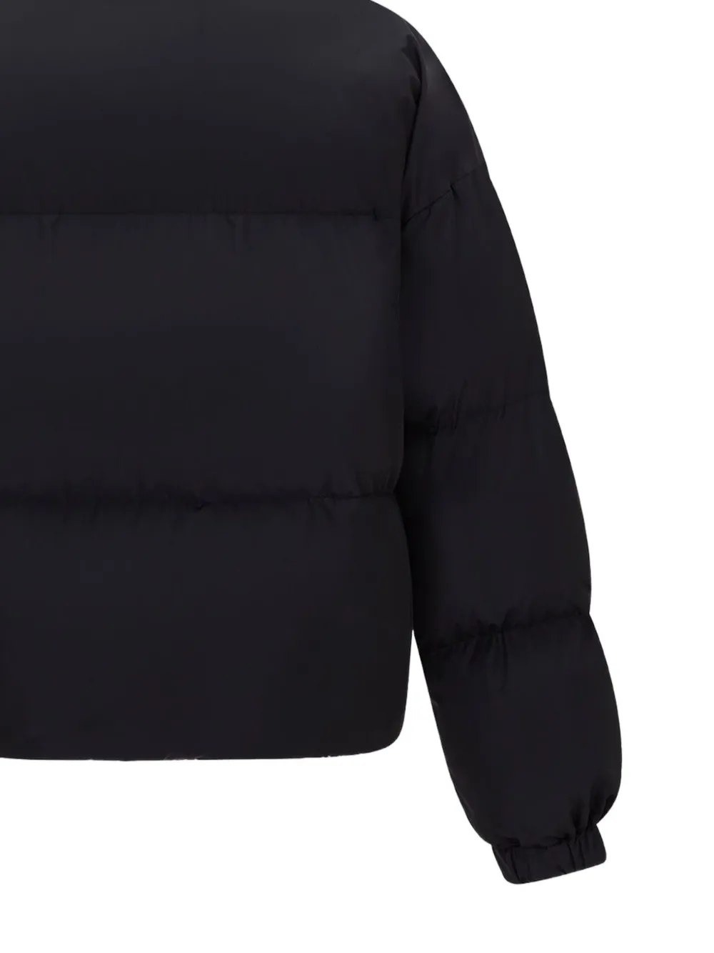 Bally Gewatteerd donsjack met logo Zwart