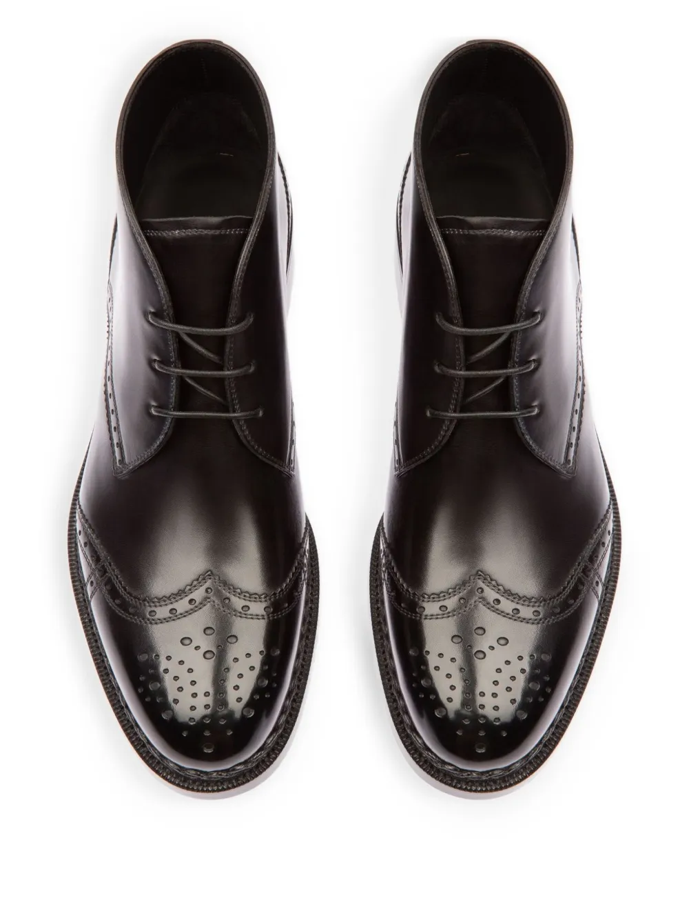 Bally Oktavio leather brogue boots Black