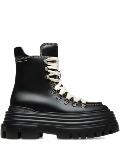 Bally Graciella laced-leather boots