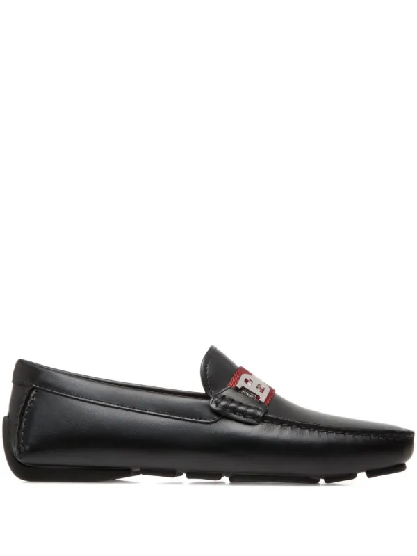 BALLY 黒 レザー ローファー Bally レザーローファー | ブラック | FARFETCH JP