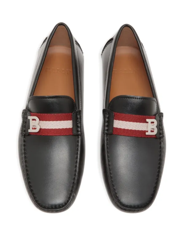 BALLY 黒 レザー ローファー Bally レザーローファー | ブラック | FARFETCH JP