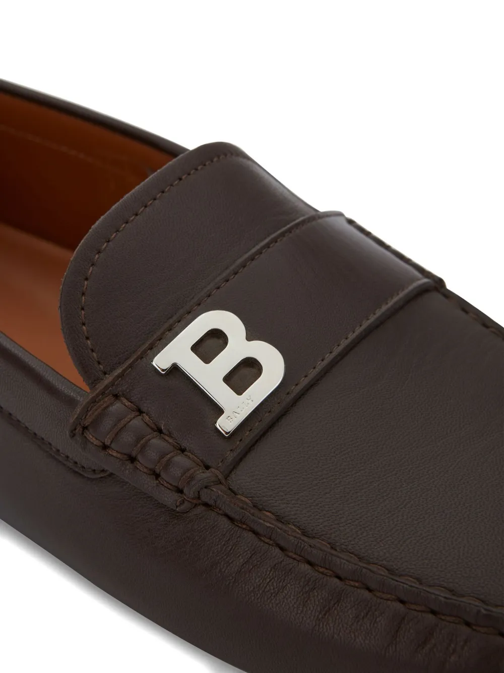Bally saddle-strap leather loafers Brown