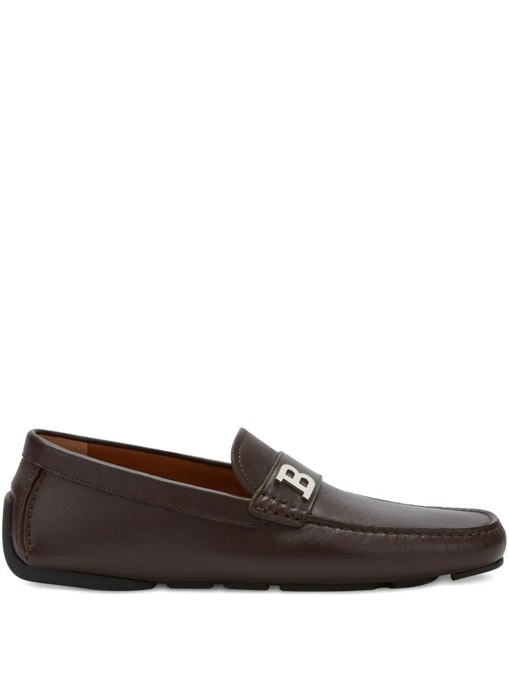 Bally saddle-strap leather loafers Brown