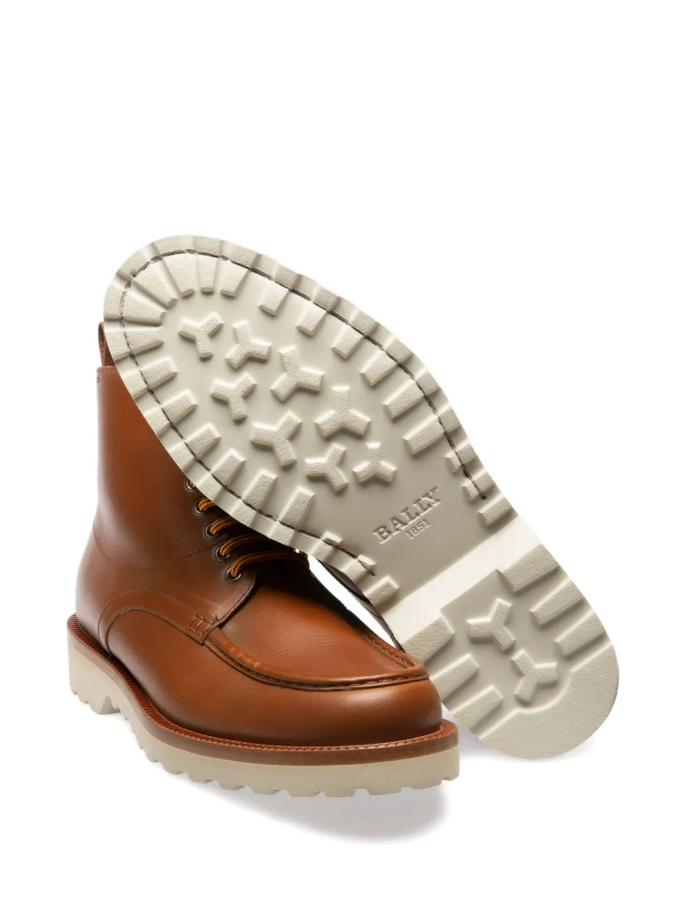Bally Nobilus laarzen met rubberen zool Bruin