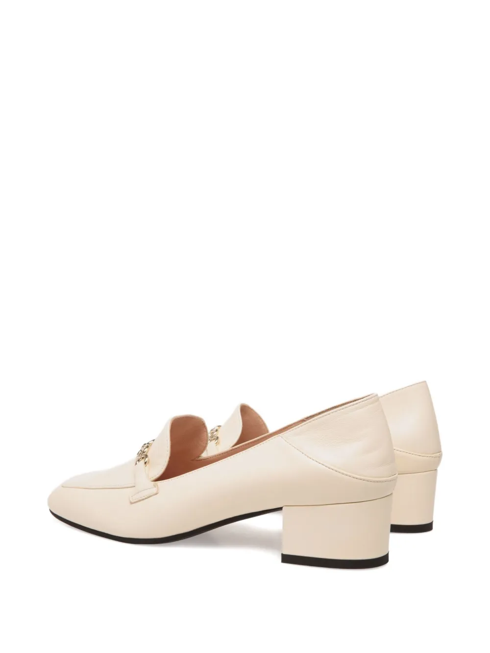 Bally chain-embellished leather pumps White