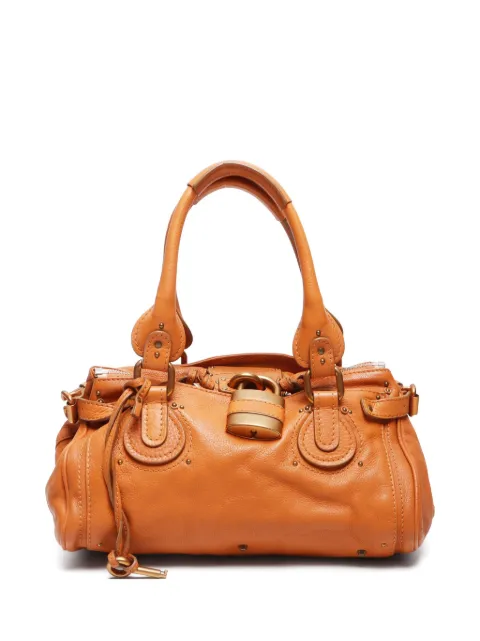Chloé Pre-Owned 2010s Paddington padlock leather hand bag