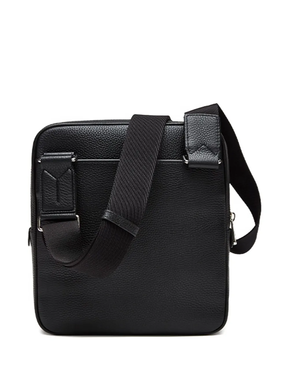 Bally ribbon-detail leather messenger bag Zwart
