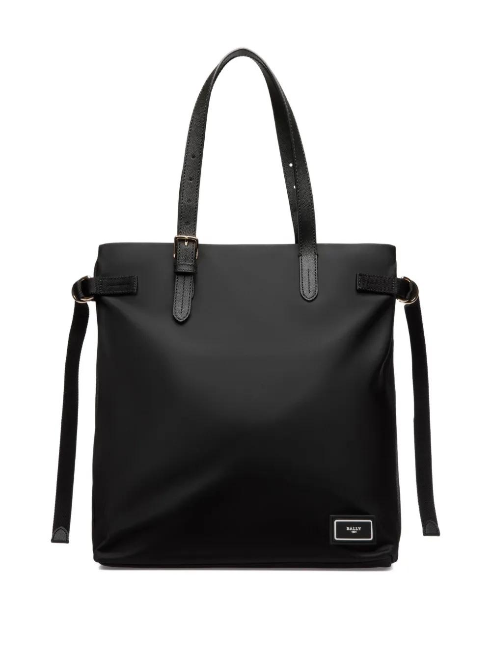 Bally Shopper met logo applicatie - Zwart