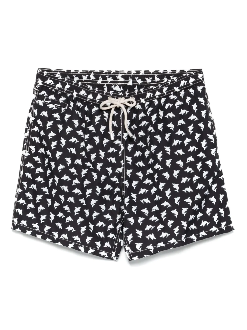 MC2 Saint Barth graphic-print swim shorts Zwart