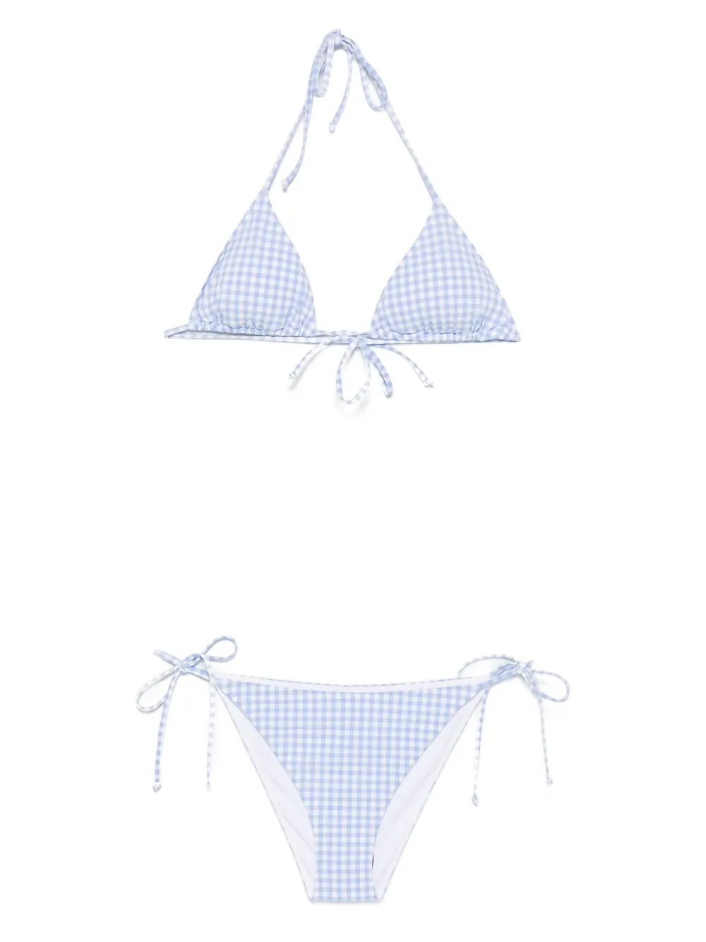 MC2 Saint Barth checked bikini Blauw