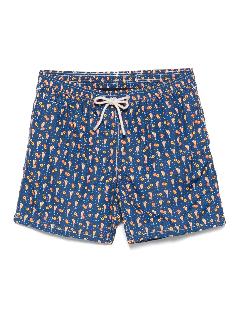 MC2 Saint Barth graphic-print swim shorts Blauw