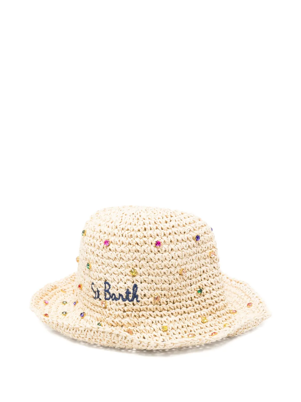MC2 Saint Barth Verfraaide zonnehoed Beige