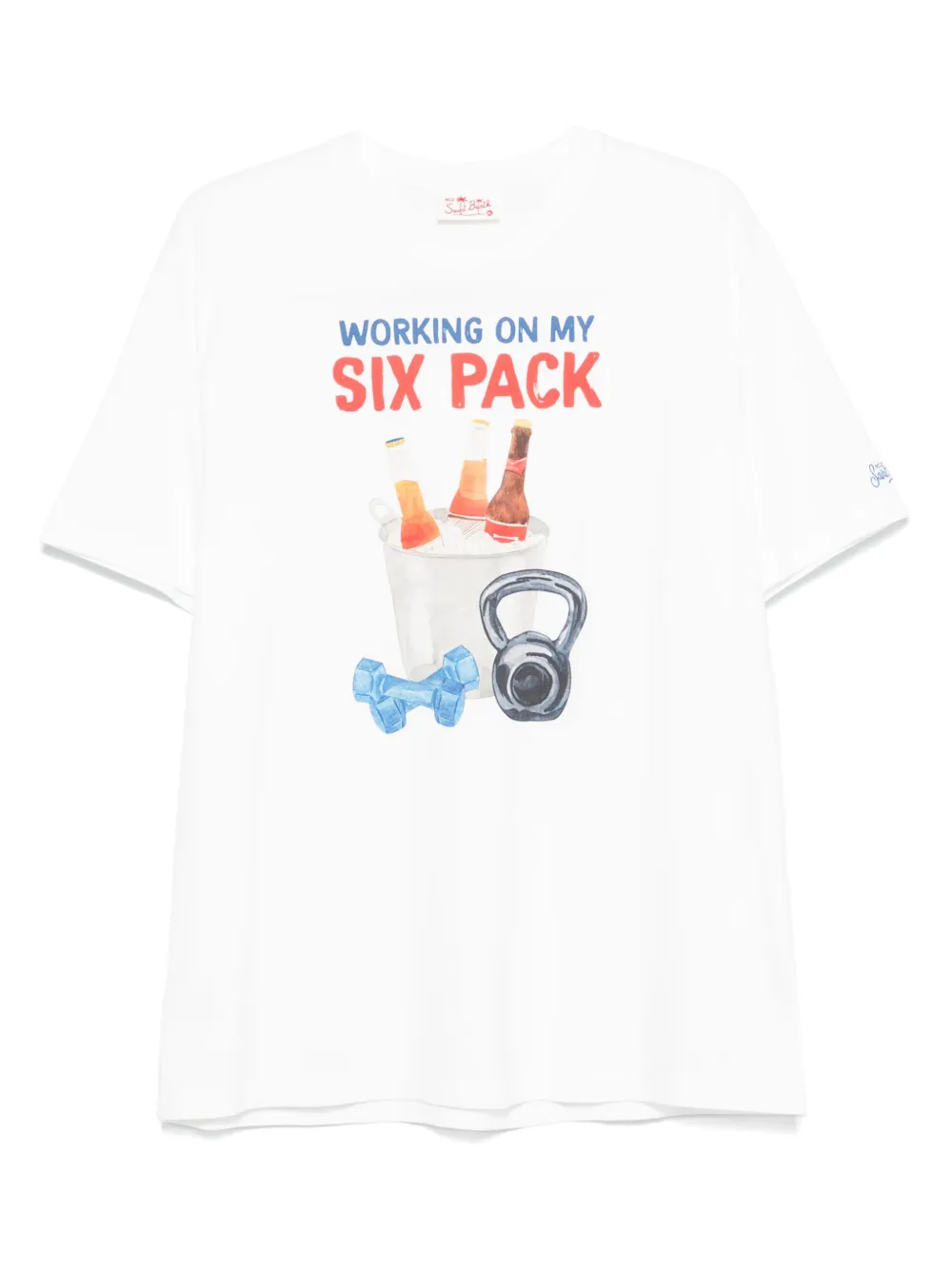 MC2 Saint Barth Six Pack cotton T-shirt Wit