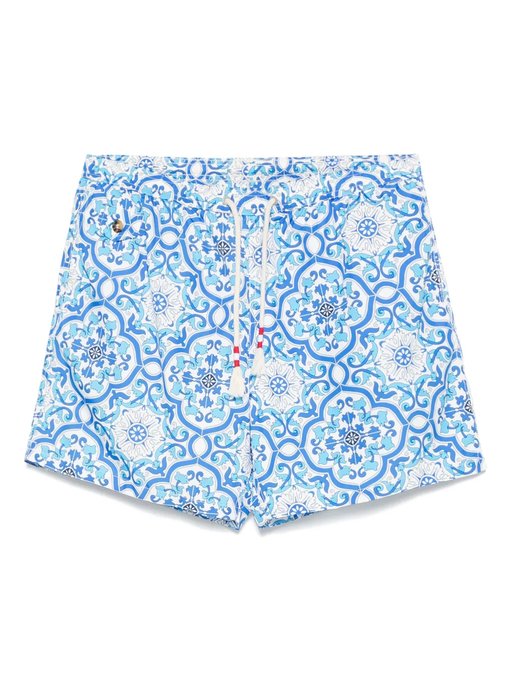 MC2 Saint Barth graphic-print swim shorts Blauw