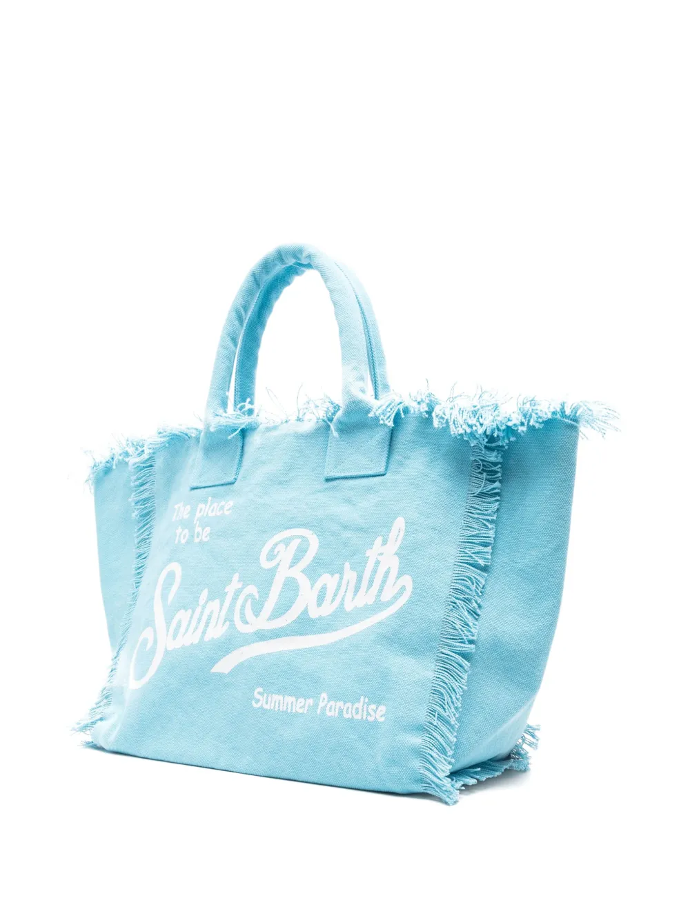 MC2 Saint Barth Vanity fringed tote bag Blauw
