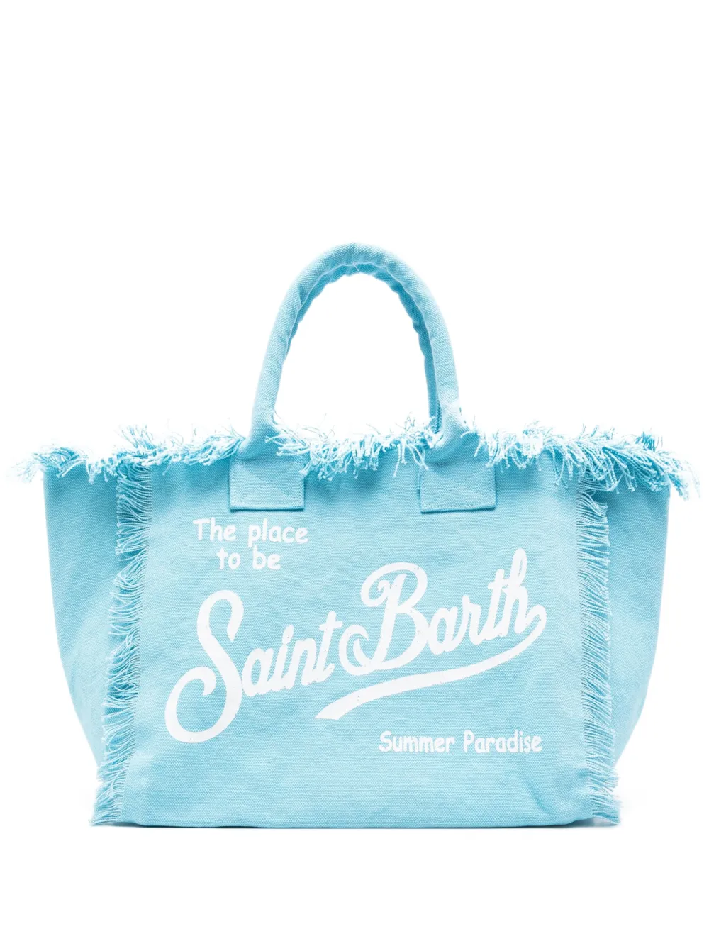 MC2 Saint Barth Vanity fringed tote bag Blauw