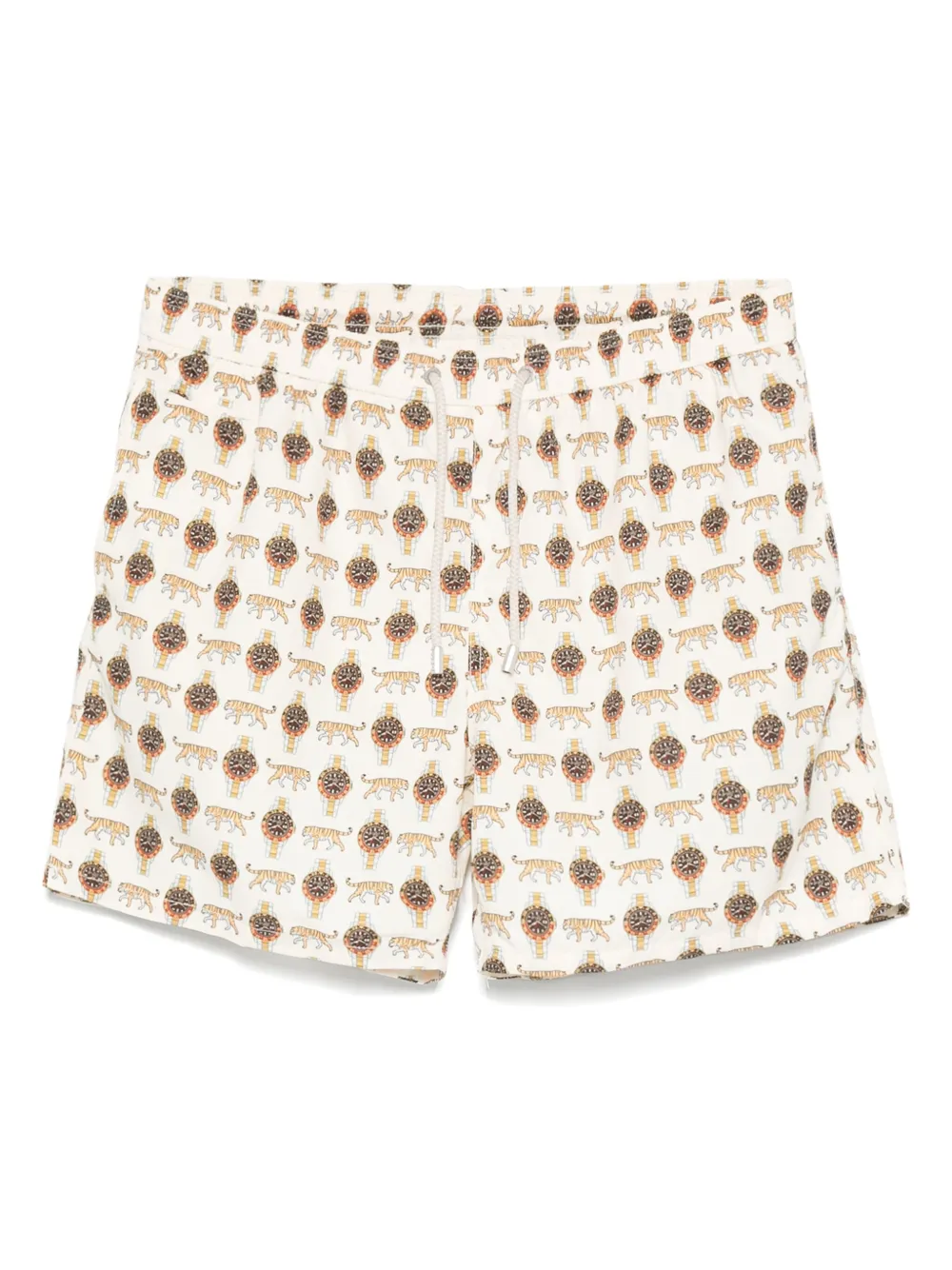 MC2 Saint Barth graphic-print swim shorts Beige