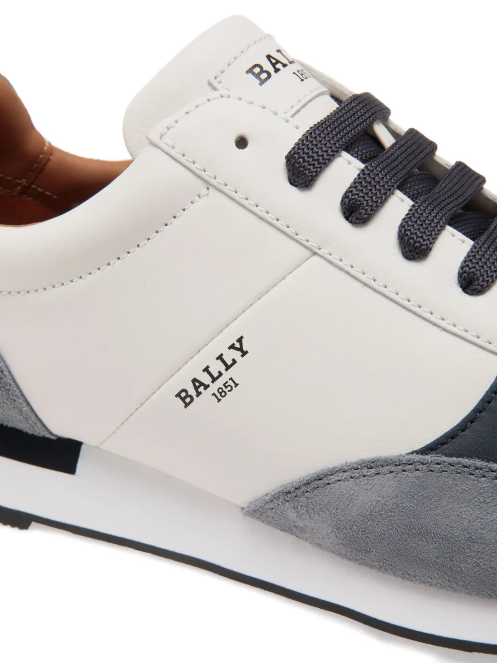 Bally leather logo sneakers White