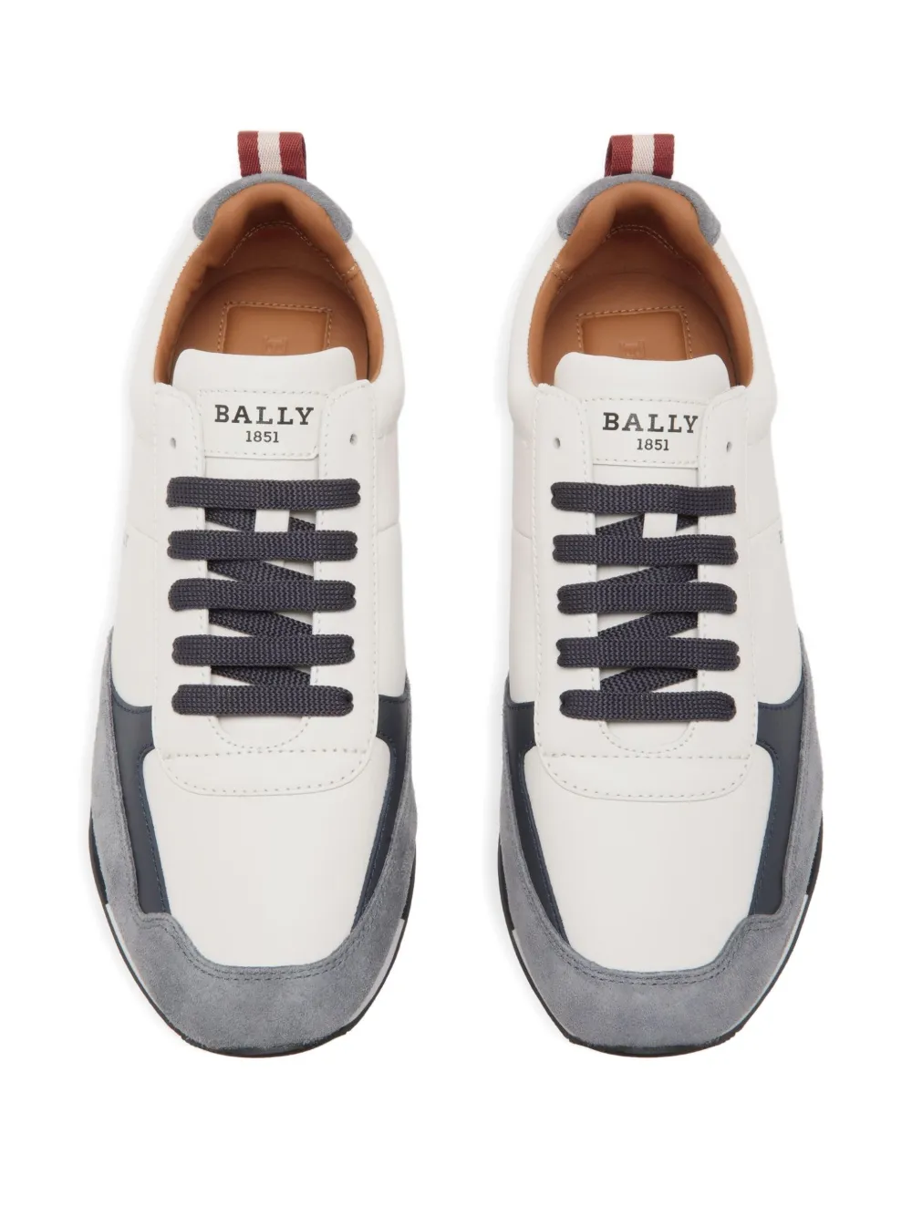 Bally leather logo sneakers White