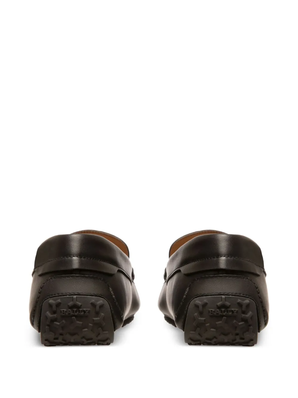 Bally Pilot Driver loafers met leren streep Zwart