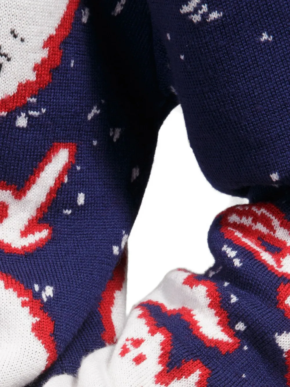 Bally Switzerland sweater met beerpatroon Blauw