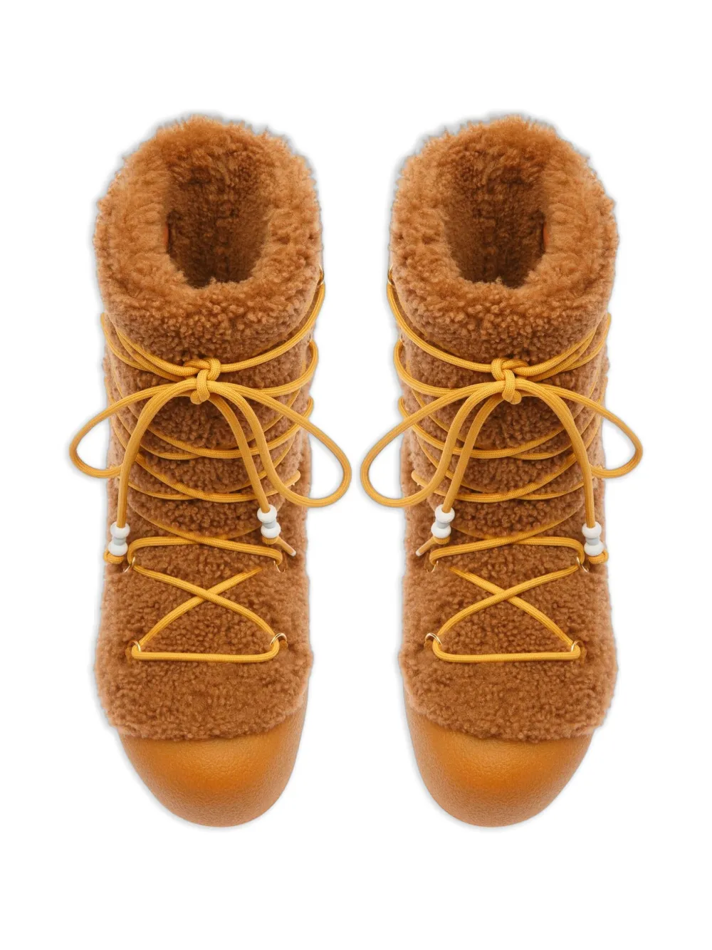 Bally Corviglia lace-up shearling boots CAMEL