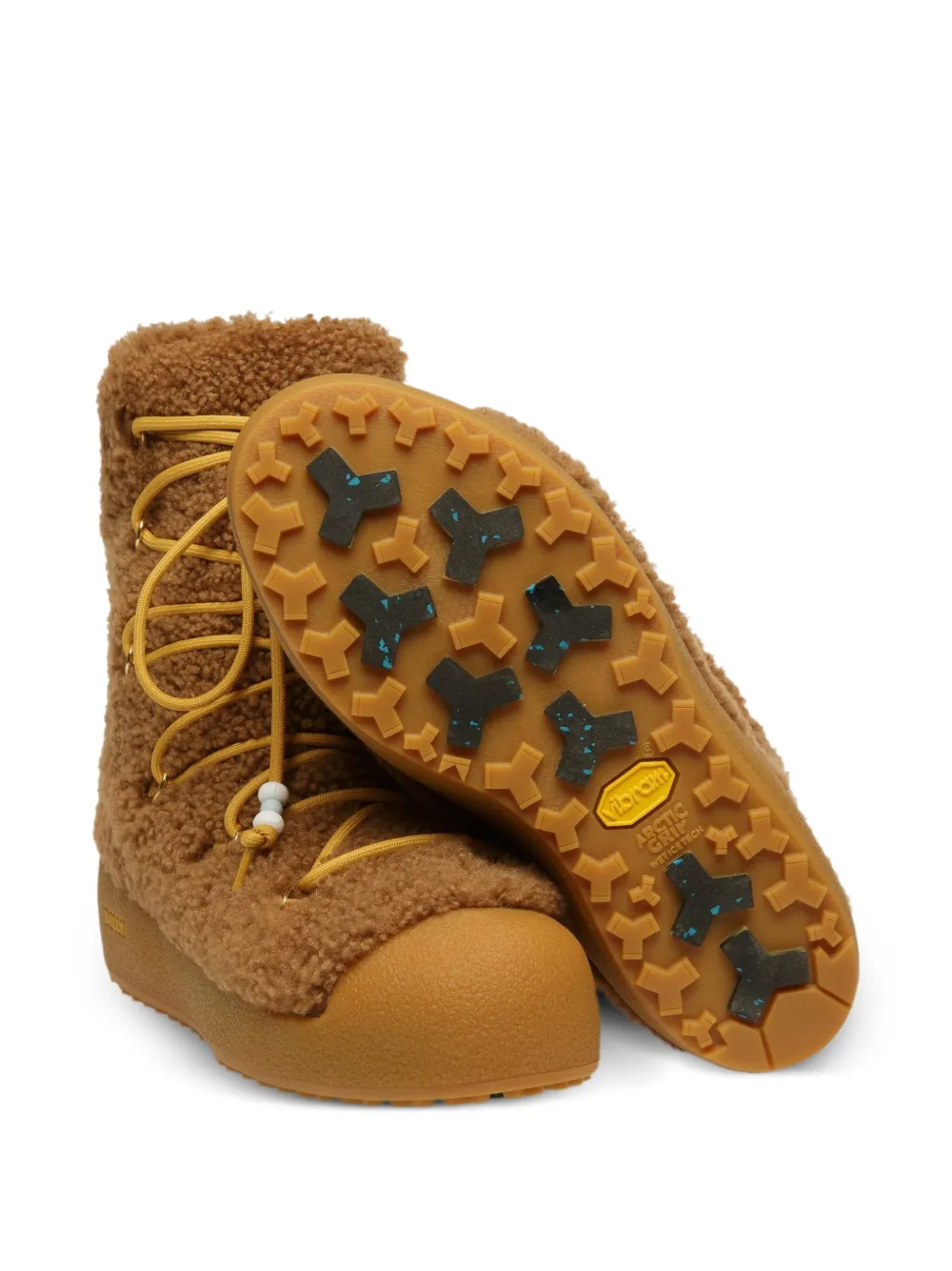 Bally Corviglia lace-up shearling boots CAMEL