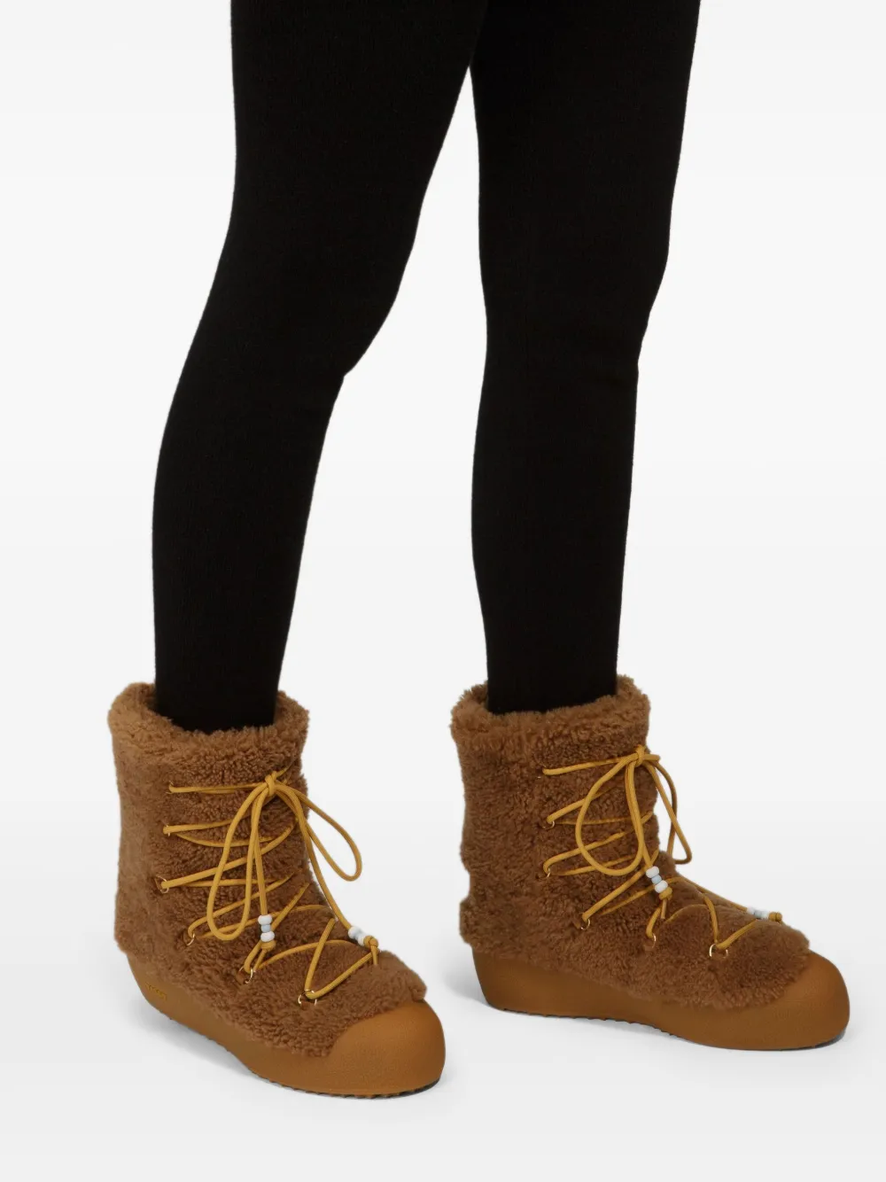 Bally Corviglia lace-up shearling boots CAMEL