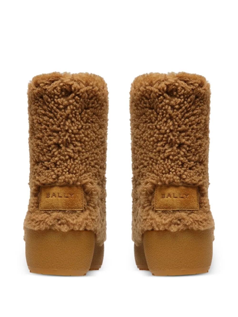 Bally Corviglia lace-up shearling boots CAMEL
