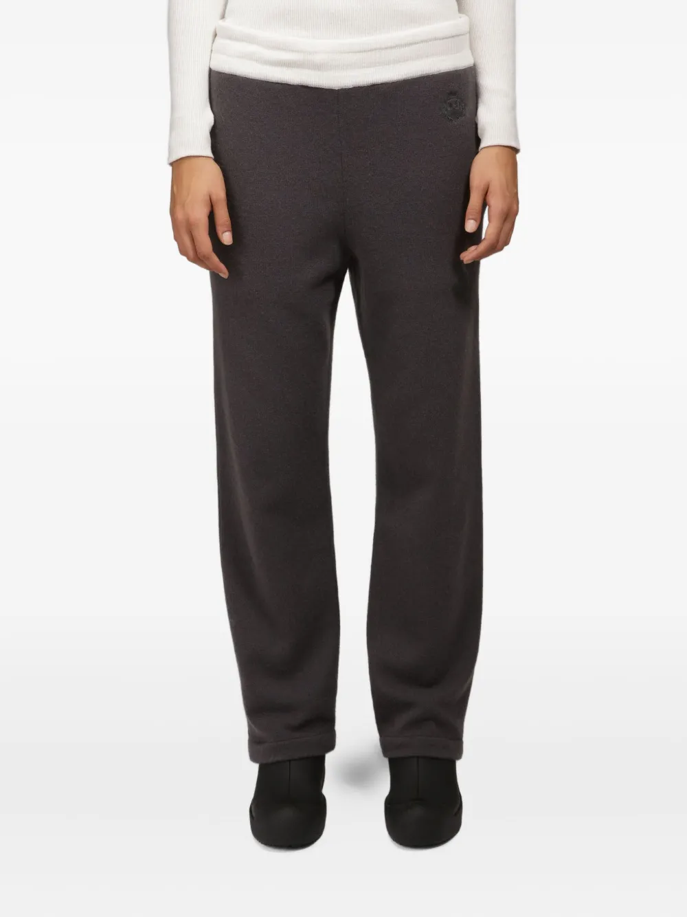 Bally Kasjmier broek met contrasterende tailleband Grijs