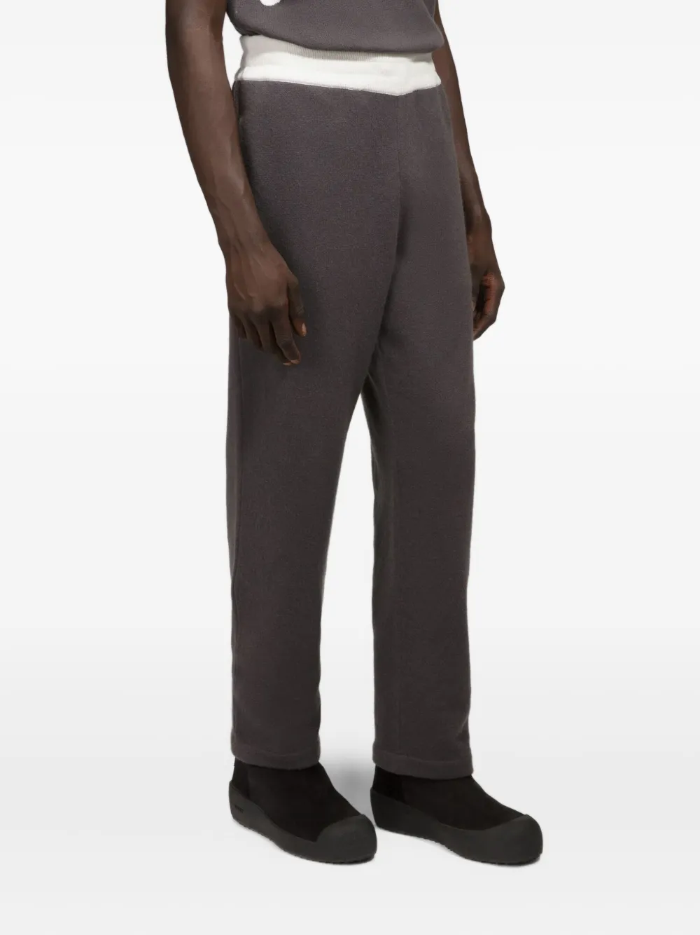 Bally Kasjmier broek met contrasterende tailleband Grijs