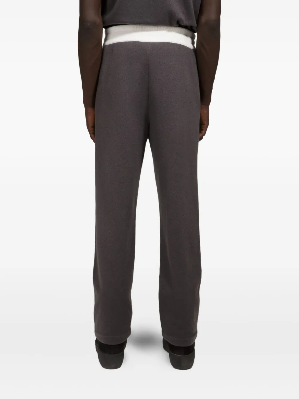 Bally Kasjmier broek met contrasterende tailleband Grijs