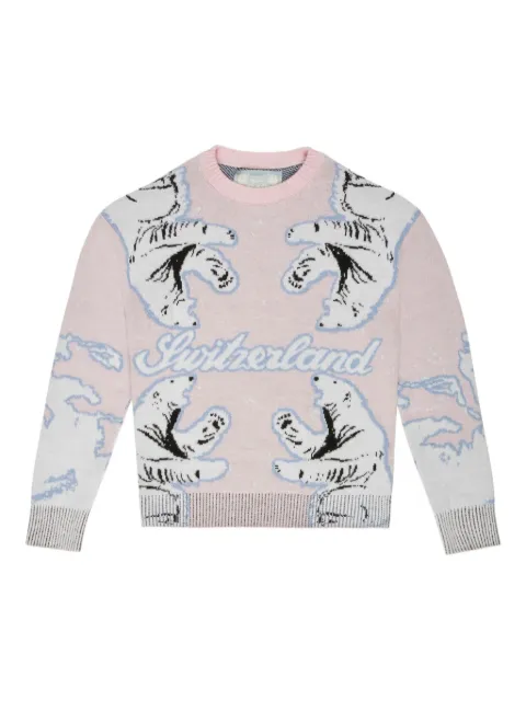 Bally pull en maille intarsia