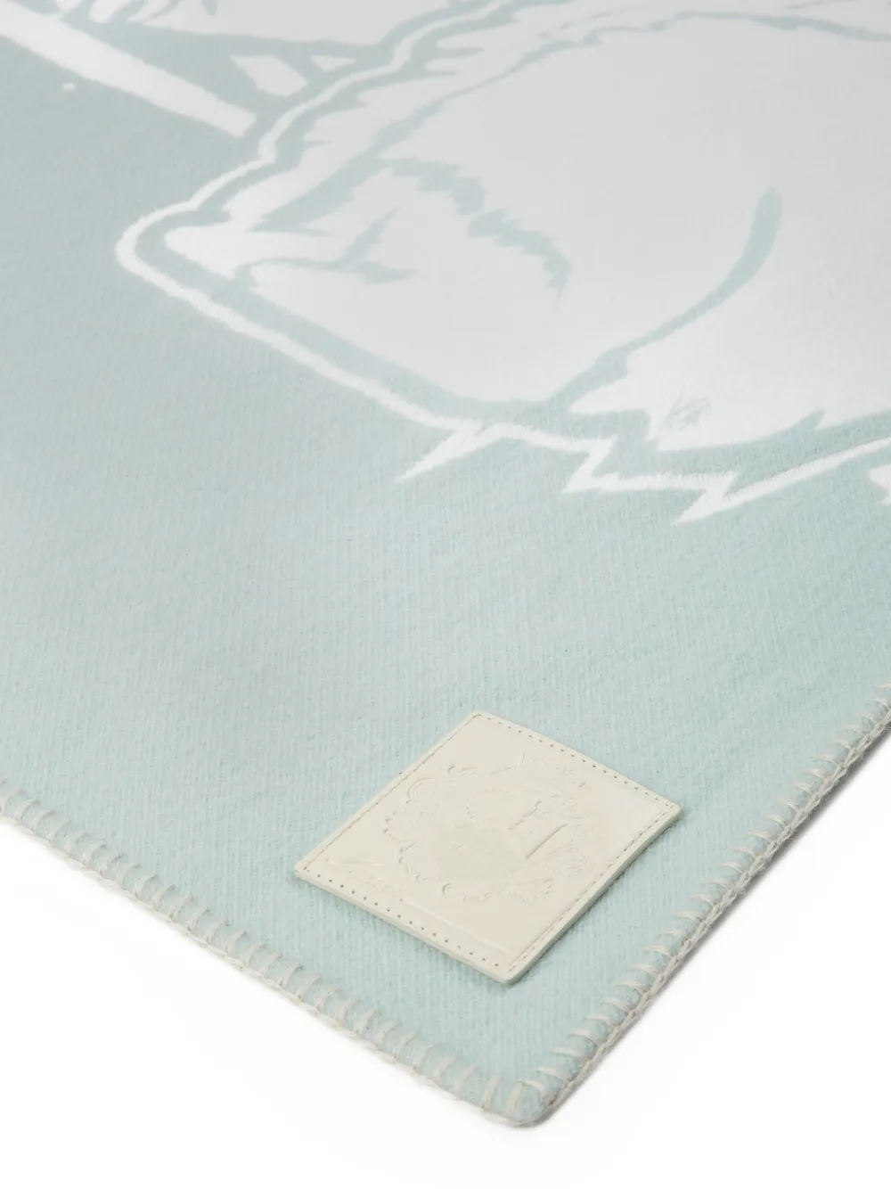 Bally Fleece deken met grafische print - Blauw